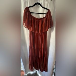 Baltic born RUST BOHO DRESS